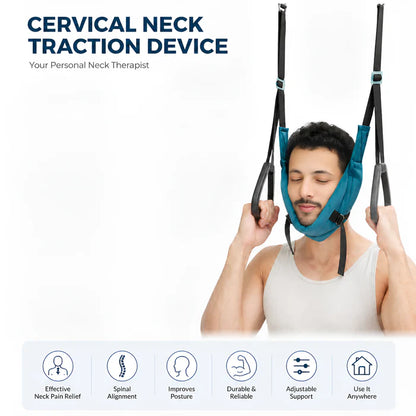 NeckEase Cervical Stretcher – Adjustable Neck Traction & Decompression Device