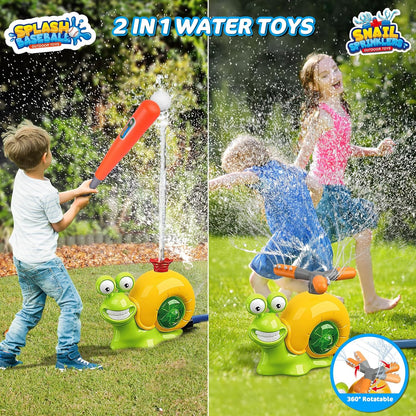 Water Sprinkler Baseball Toy for Kids Outdoor
