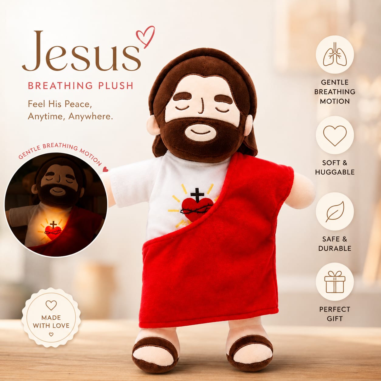 Jesus Breathing Plush 🙏
