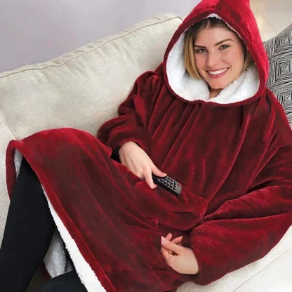 Winter Lazy Quilt with Sleeves