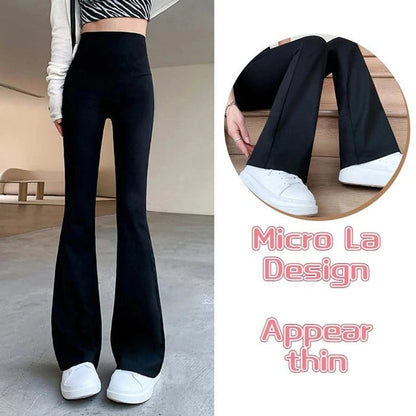 Women Flare Pants Slim High Waist Solid Sexy Shark Flare Pants