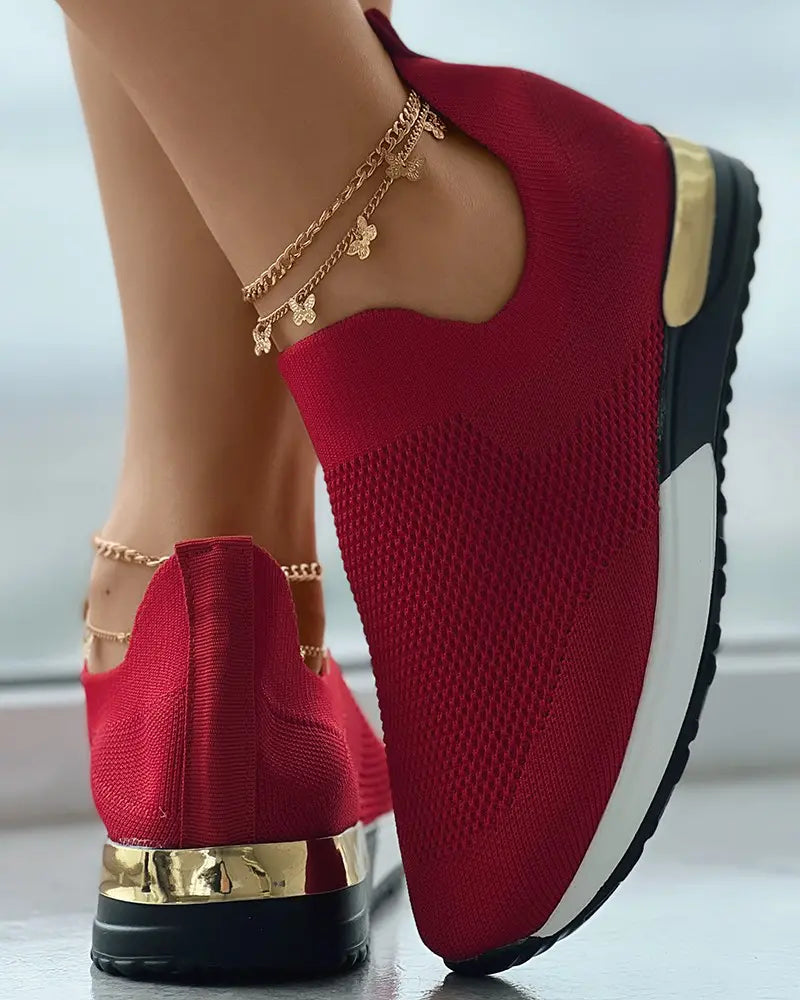 🔥 Hot Selling - Save 50% OFF 🔥 Women's Orthopedic Breathable Knit Sneakers