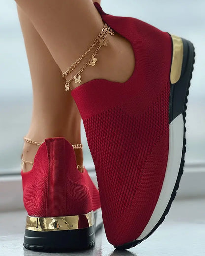 🔥 Hot Selling - Save 50% OFF 🔥 Women's Orthopedic Breathable Knit Sneakers