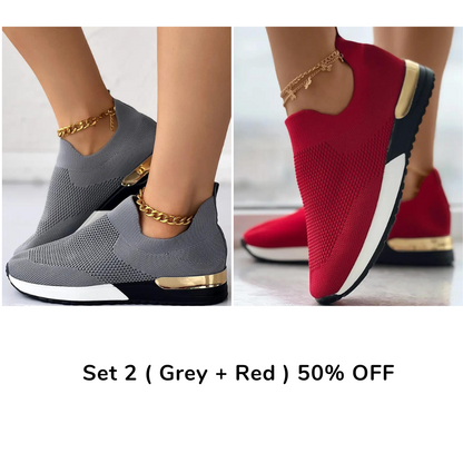 🔥 Hot Selling - Save 50% OFF 🔥 Women's Orthopedic Breathable Knit Sneakers
