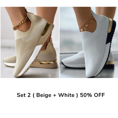🔥 Hot Selling - Save 50% OFF 🔥 Women's Orthopedic Breathable Knit Sneakers
