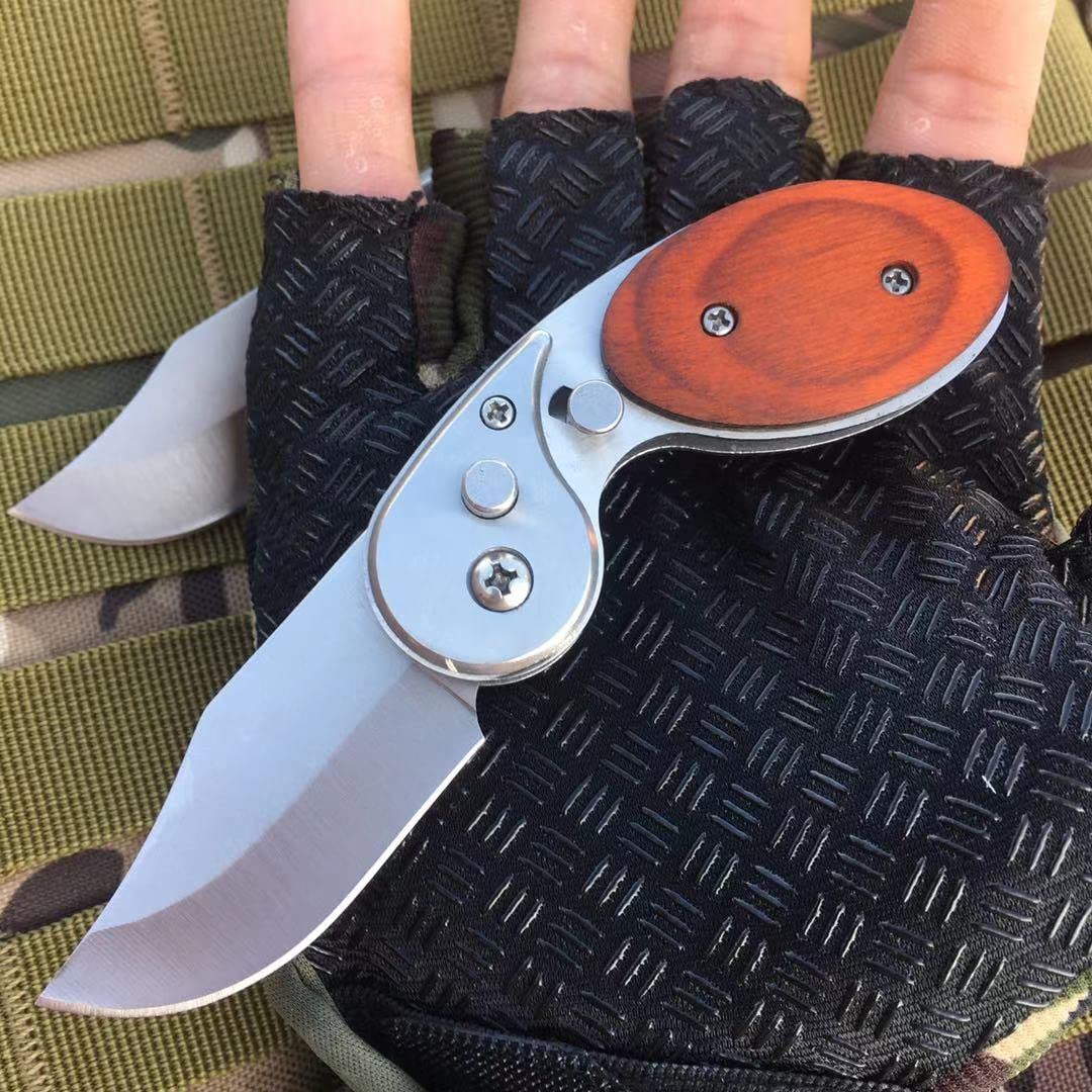 🎁Early Christmas Sale 50% OFF🎄Wood Handle Outdoor Mini Folding Knife