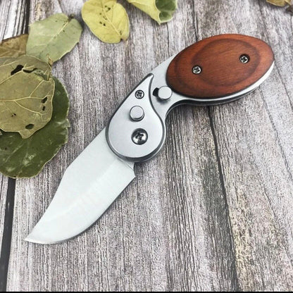 🎁Early Christmas Sale 50% OFF🎄Wood Handle Outdoor Mini Folding Knife