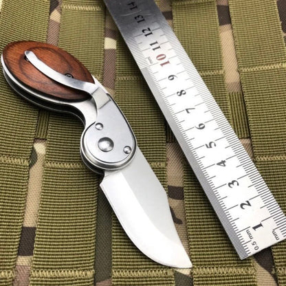 🎁Early Christmas Sale 50% OFF🎄Wood Handle Outdoor Mini Folding Knife