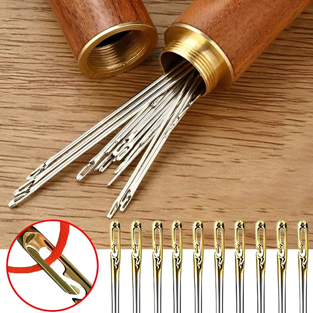 Wooden Needle Case