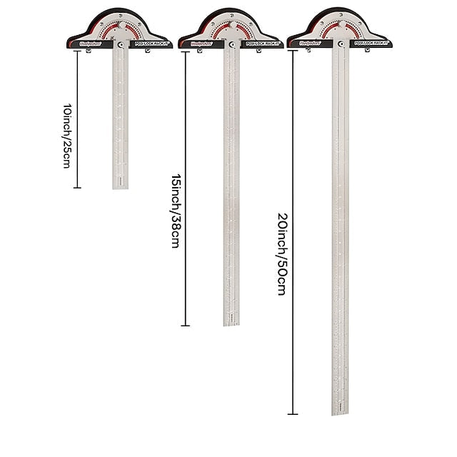 Woodworker Edge Rule Stainless Steel Square Edge Ruler