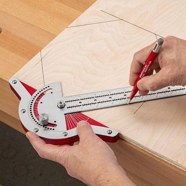 Woodworker Edge Rule Stainless Steel Square Edge Ruler