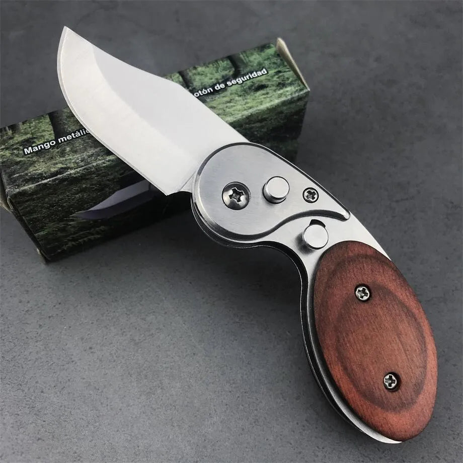 🎁Early Christmas Sale 50% OFF🎄Wood Handle Outdoor Mini Folding Knife