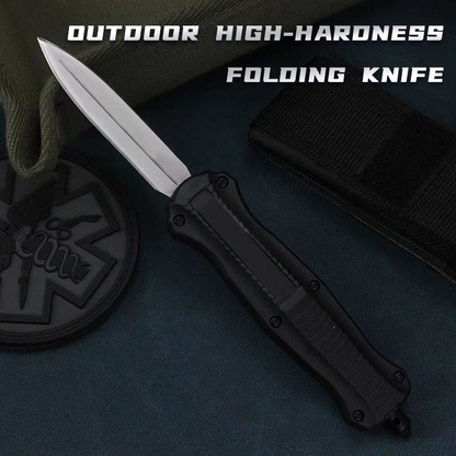 Outdoor knife portable zinc alloy tactical knife EDC folding self-defense knife