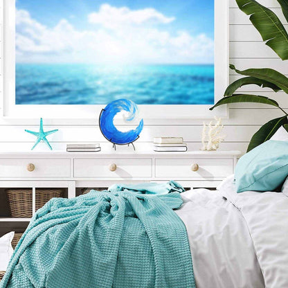 Ocean Wave Fused Sculpture