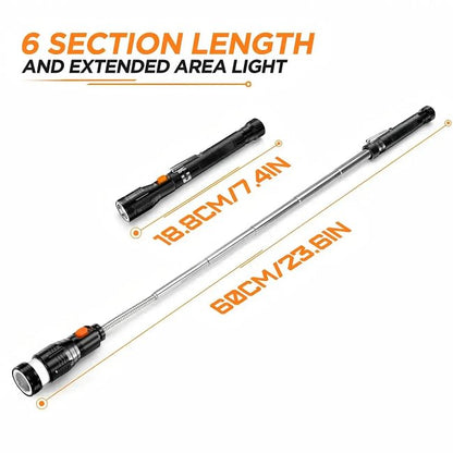 MagReachExtendable Magnetic Pickup Tool with LED Light