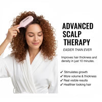 GlowScalp Therapy Brush– LED Scalp Massage Brush with Soft Silicone Bristles for Healthy Hair & Relaxation