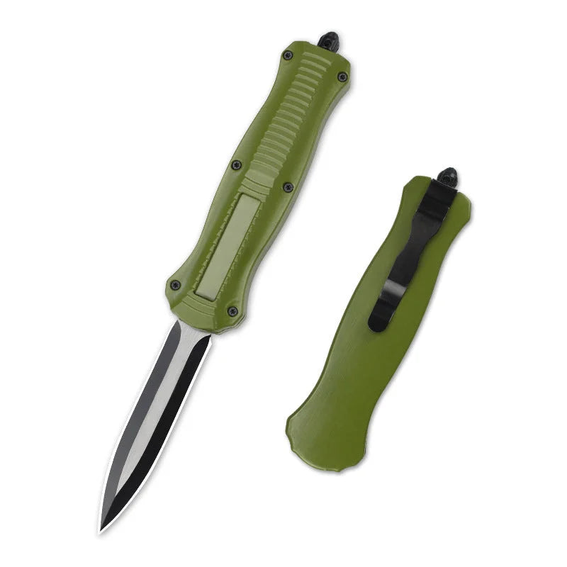 Outdoor knife portable zinc alloy tactical knife EDC folding self-defense knife