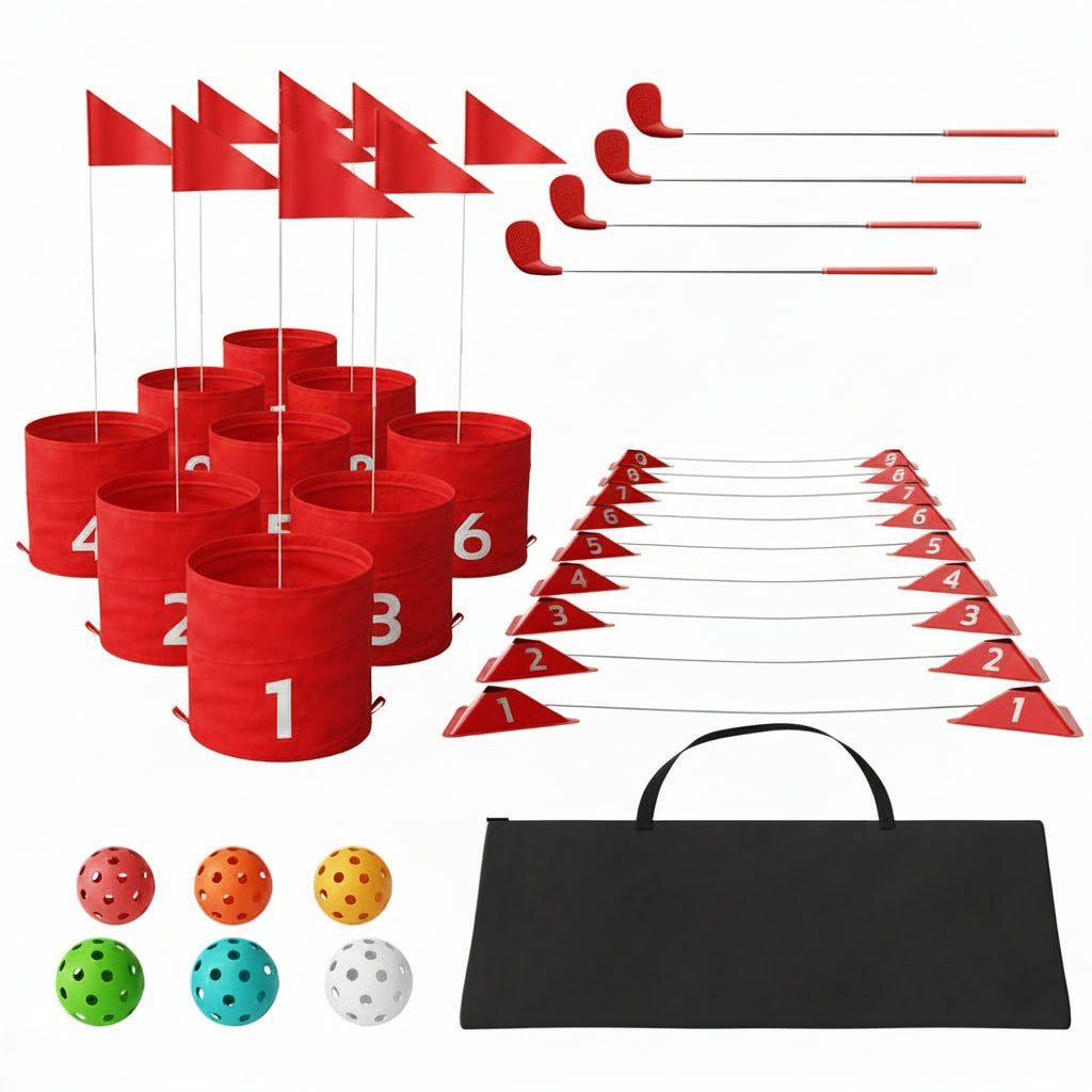 BackyardPro  Portable Bucket Golf Game Set