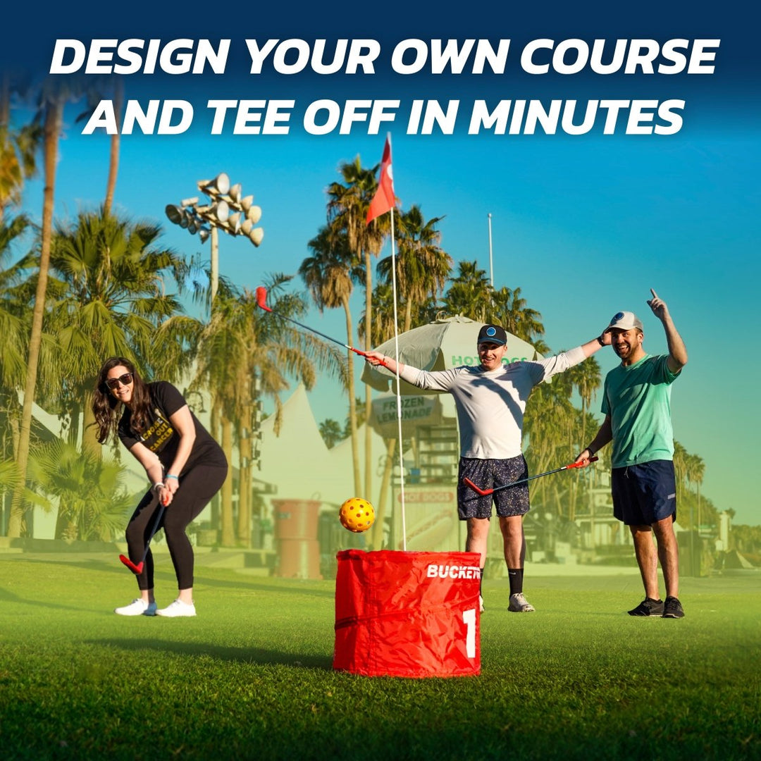 BackyardPro  Portable Bucket Golf Game Set
