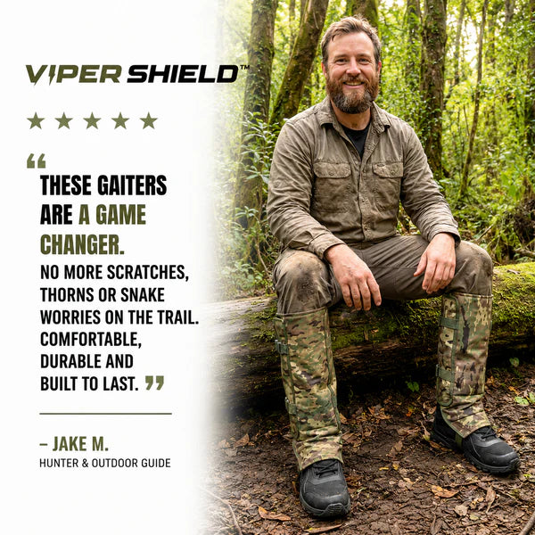 Snake Gaiters for Hunting & Hiking – Waterproof Snake Bite Protection Leg Guards