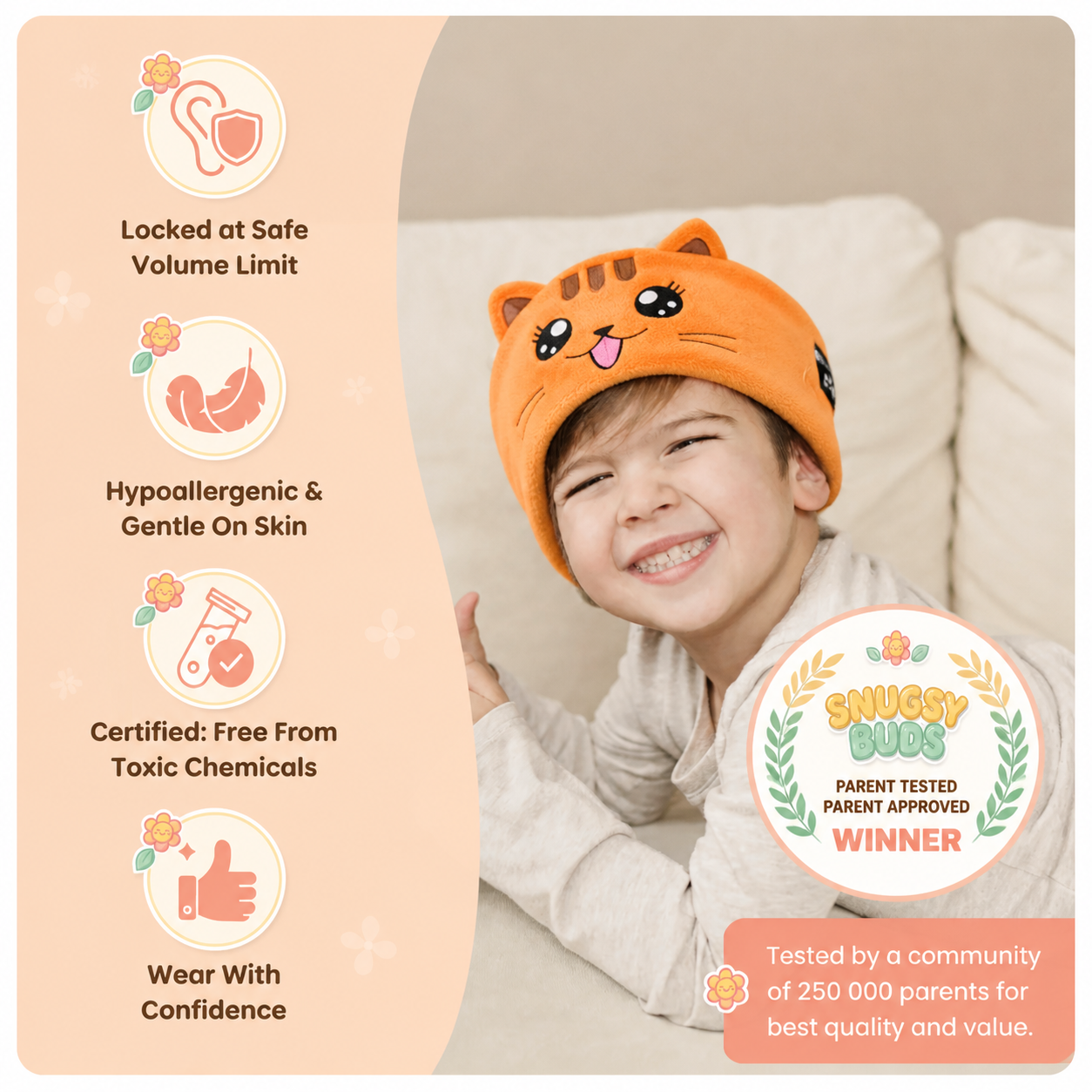 Kids Bluetooth Headband Headphones – Soft Sleep Mask Music Headwear