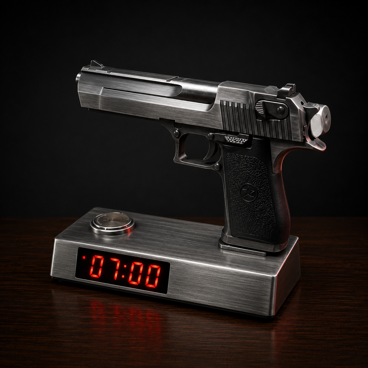 WakeBlaster™ Gatling-Style Digital Alarm Clock