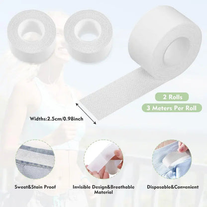 2 Rolls Sweat Pads Collar Protectors