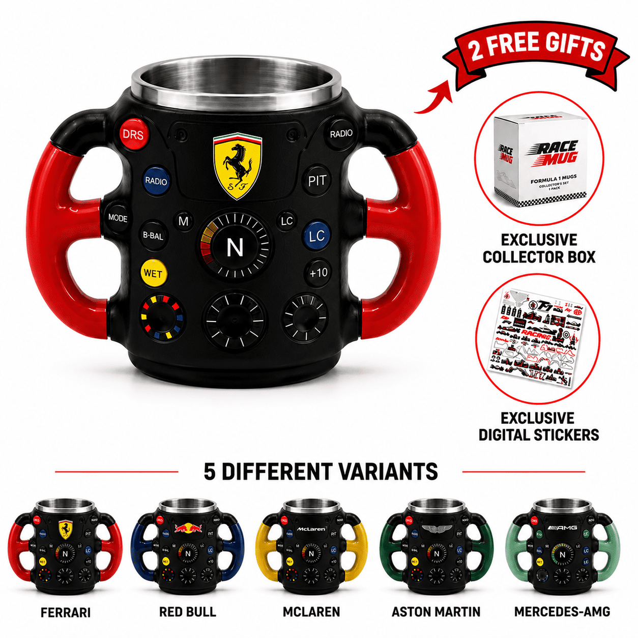 GridShift Racing Wheel Mug