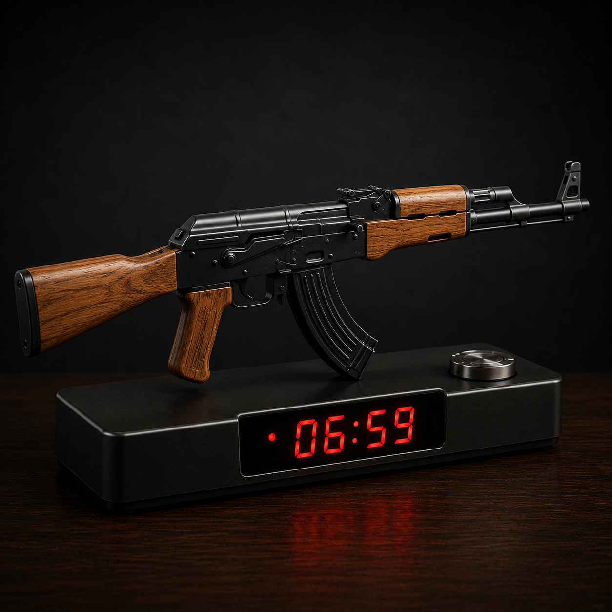 WakeBlaster™ Gatling-Style Digital Alarm Clock