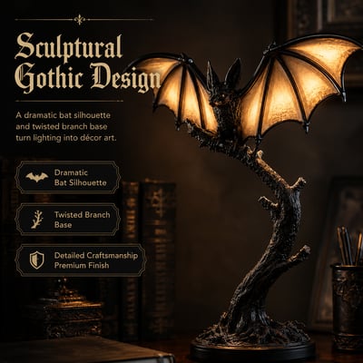 Nightwing Gothic Bat Glow Lamp
