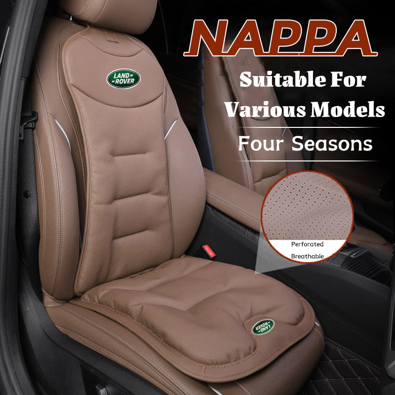 🔔Car Seat Cushion Premium Nappa Leather Comfortable Seat Back