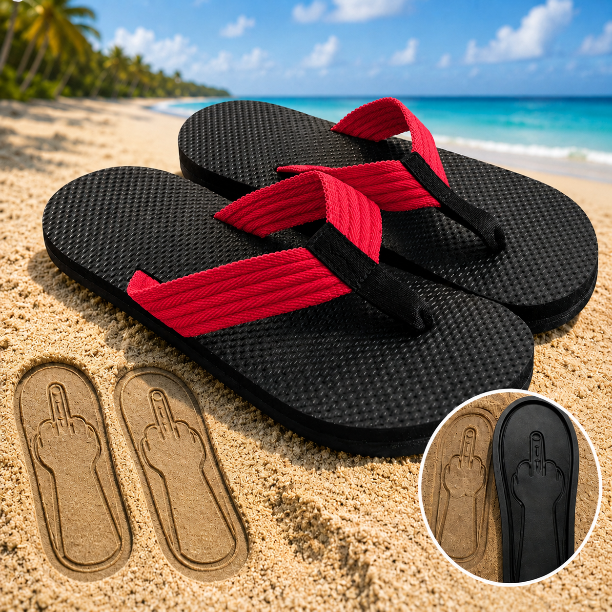 PrankPrint Flip Flops