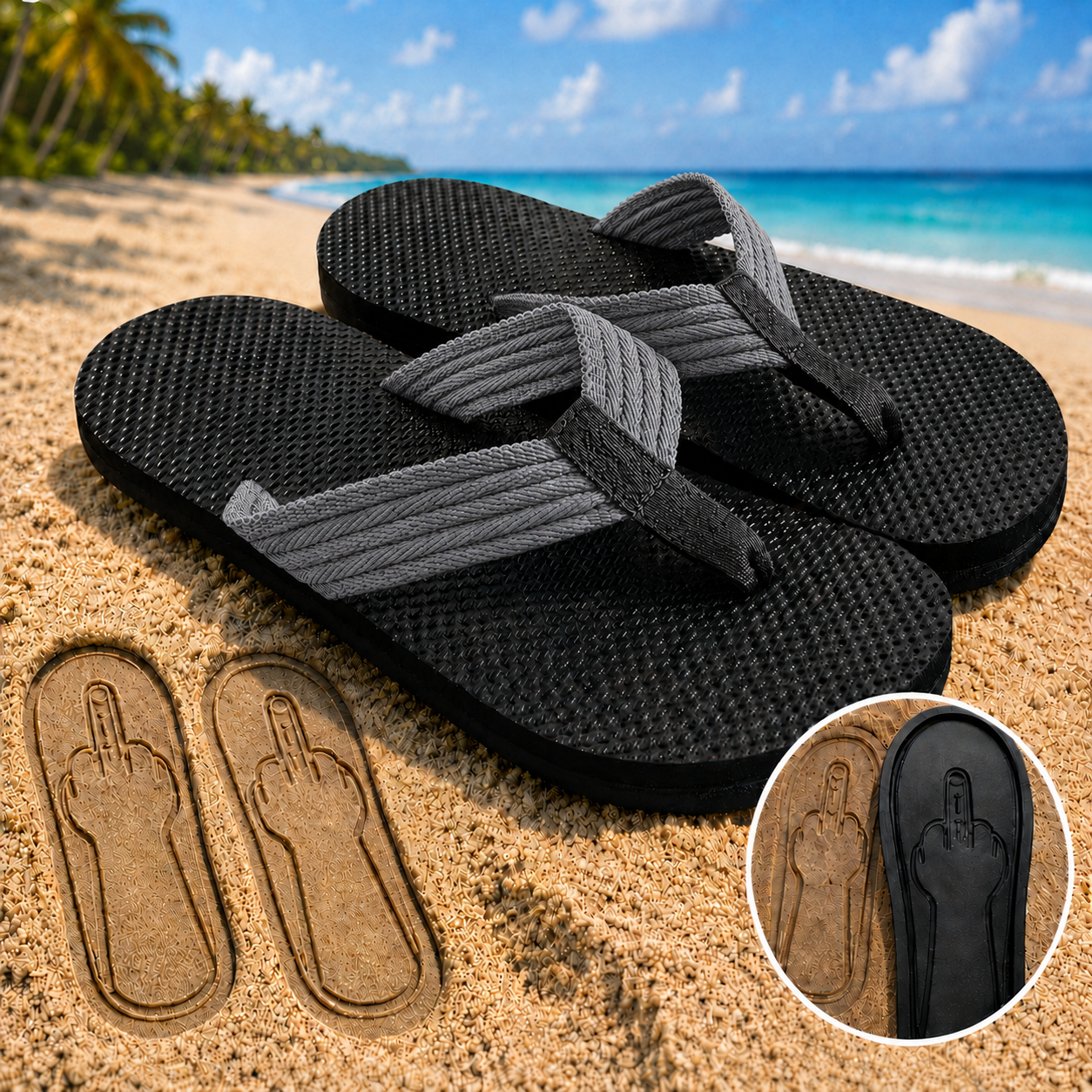 PrankPrint Flip Flops