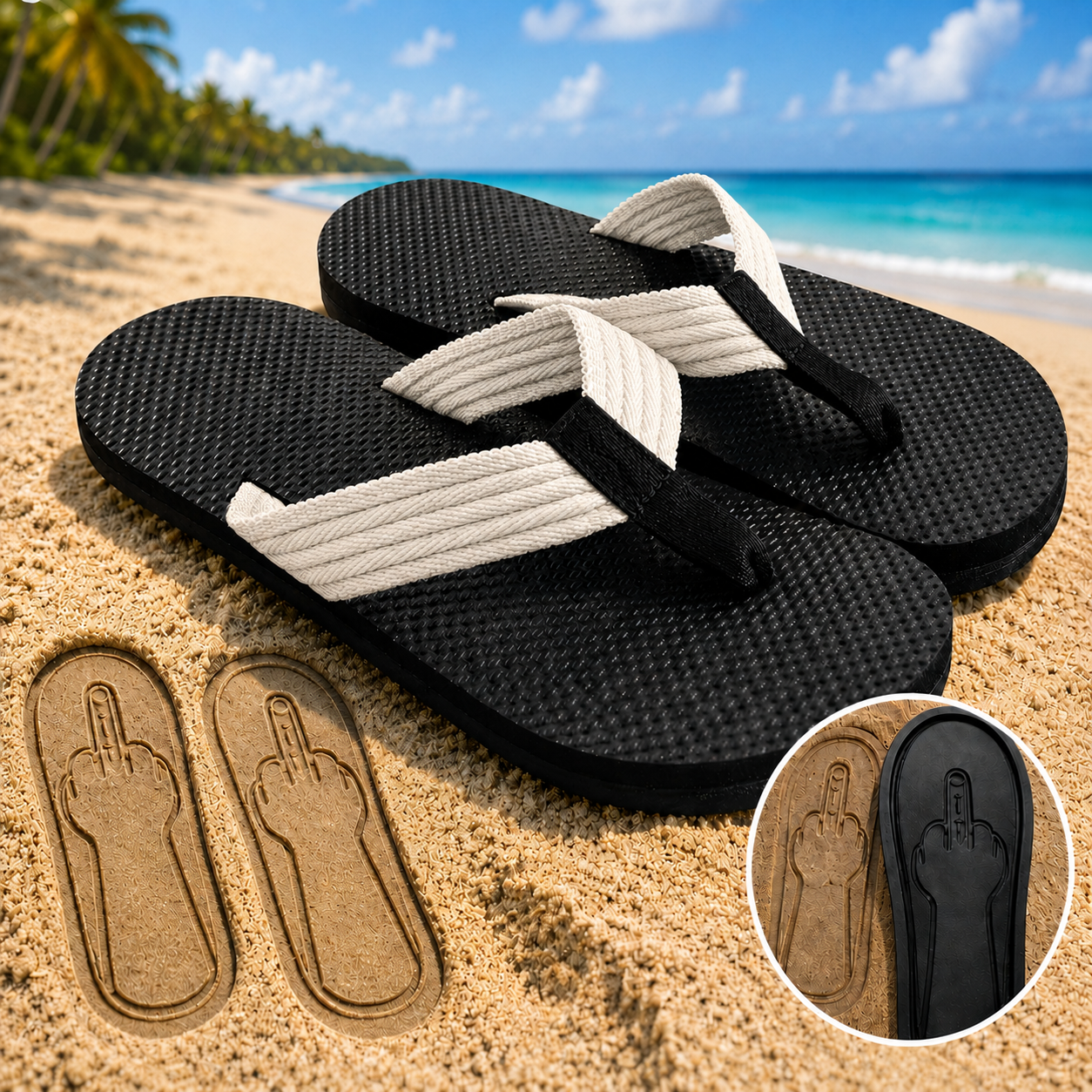 PrankPrint Flip Flops