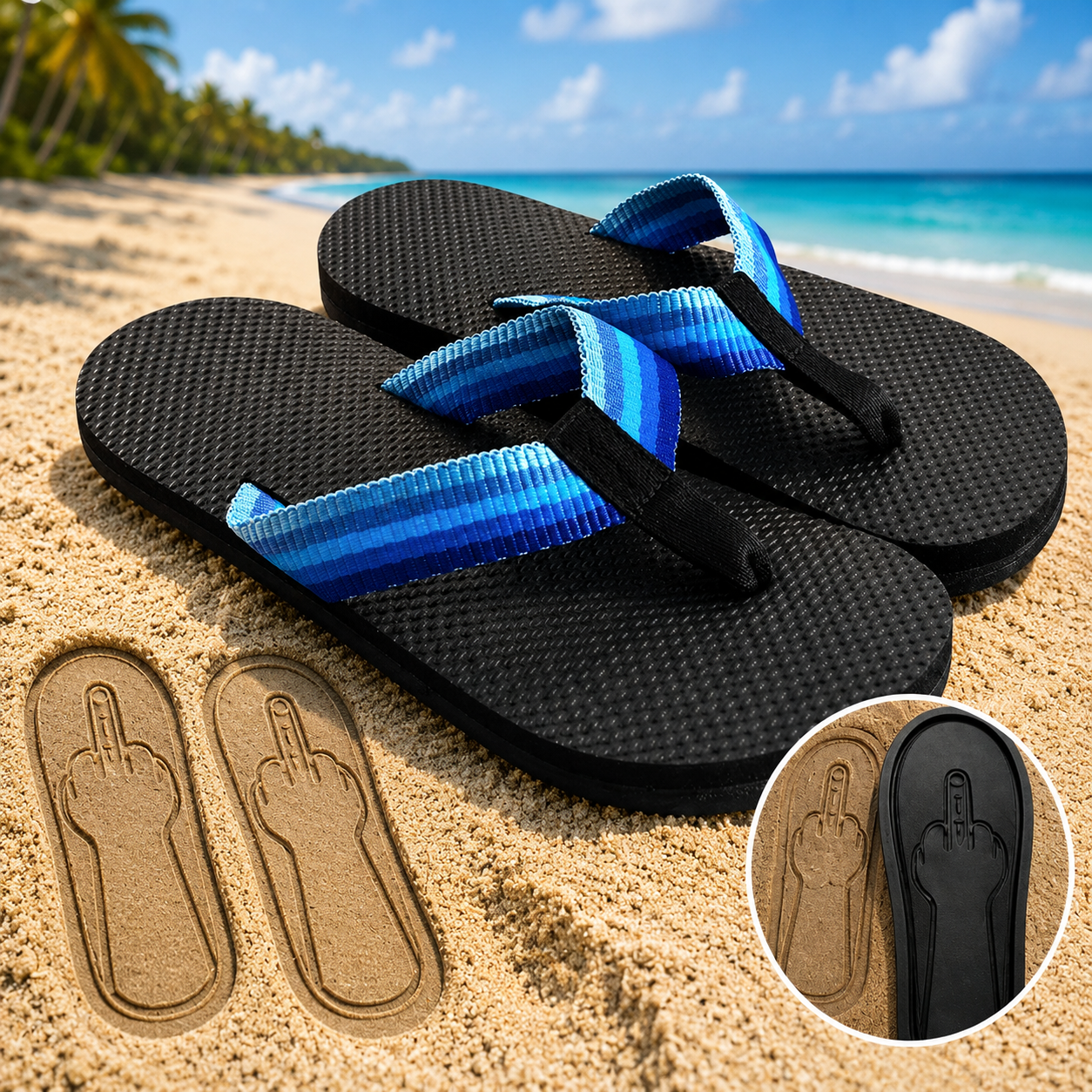 PrankPrint Flip Flops