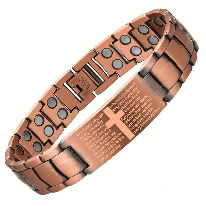 Double Strength Copper Magnetic Therapy Bracelet