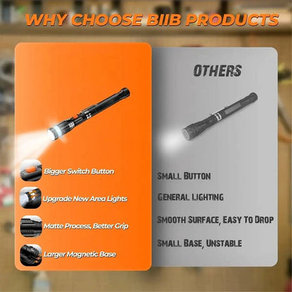 MagReachExtendable Magnetic Pickup Tool with LED Light