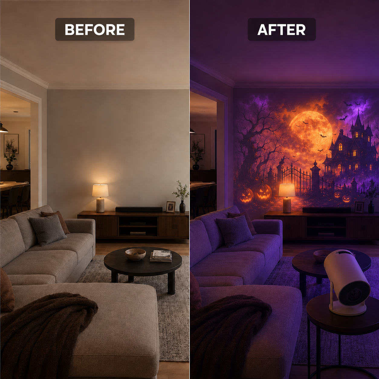 SpookyBeam Halloween Projection Light