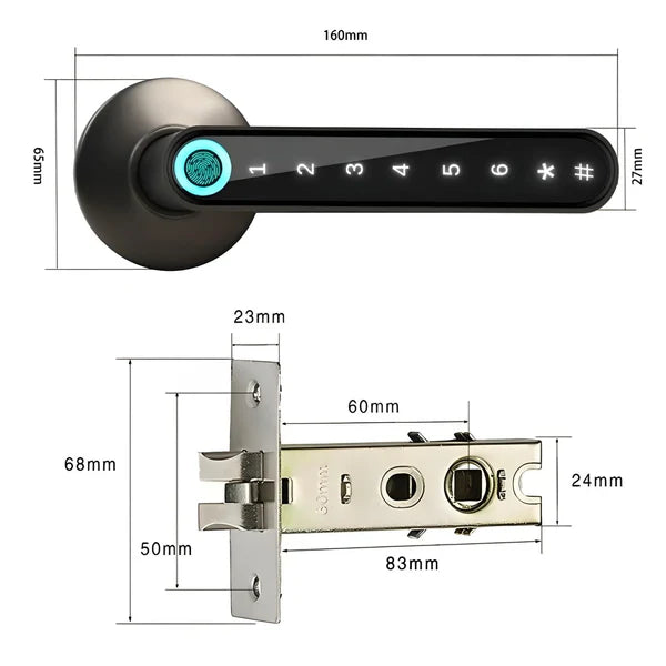 5-in-1 Bluetooth Fingerprint Smart Lock