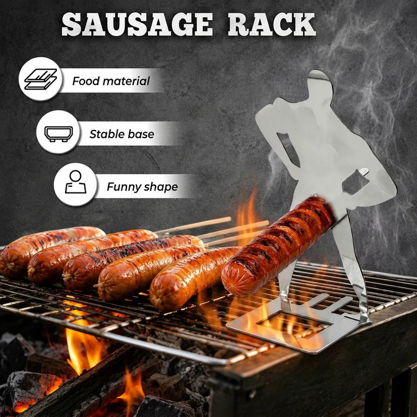 Funny Stainless Steel Sausage & Hot Dog Grill Rack