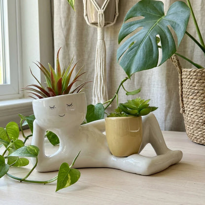 Dreamy Lounger Ceramic Planter