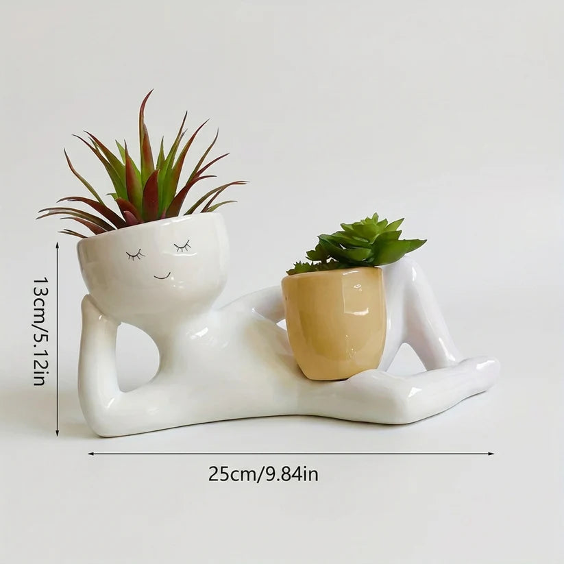 Dreamy Lounger Ceramic Planter