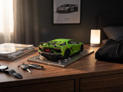 Realistic Sports Car Digital Alarm Clock with LED Display