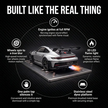 Realistic Sports Car Digital Alarm Clock with LED Display