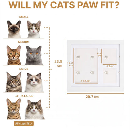 Pet Paw Print Keepsake Frame Kit