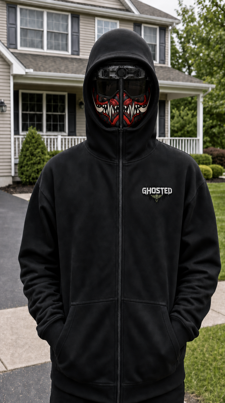 Ghosted™ Full-Coverage Zip-Up Mask Hoodie