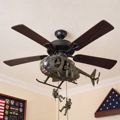 RotorStrike ceiling Fan Helicopter Attachment