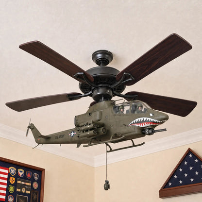 RotorStrike ceiling Fan Helicopter Attachment