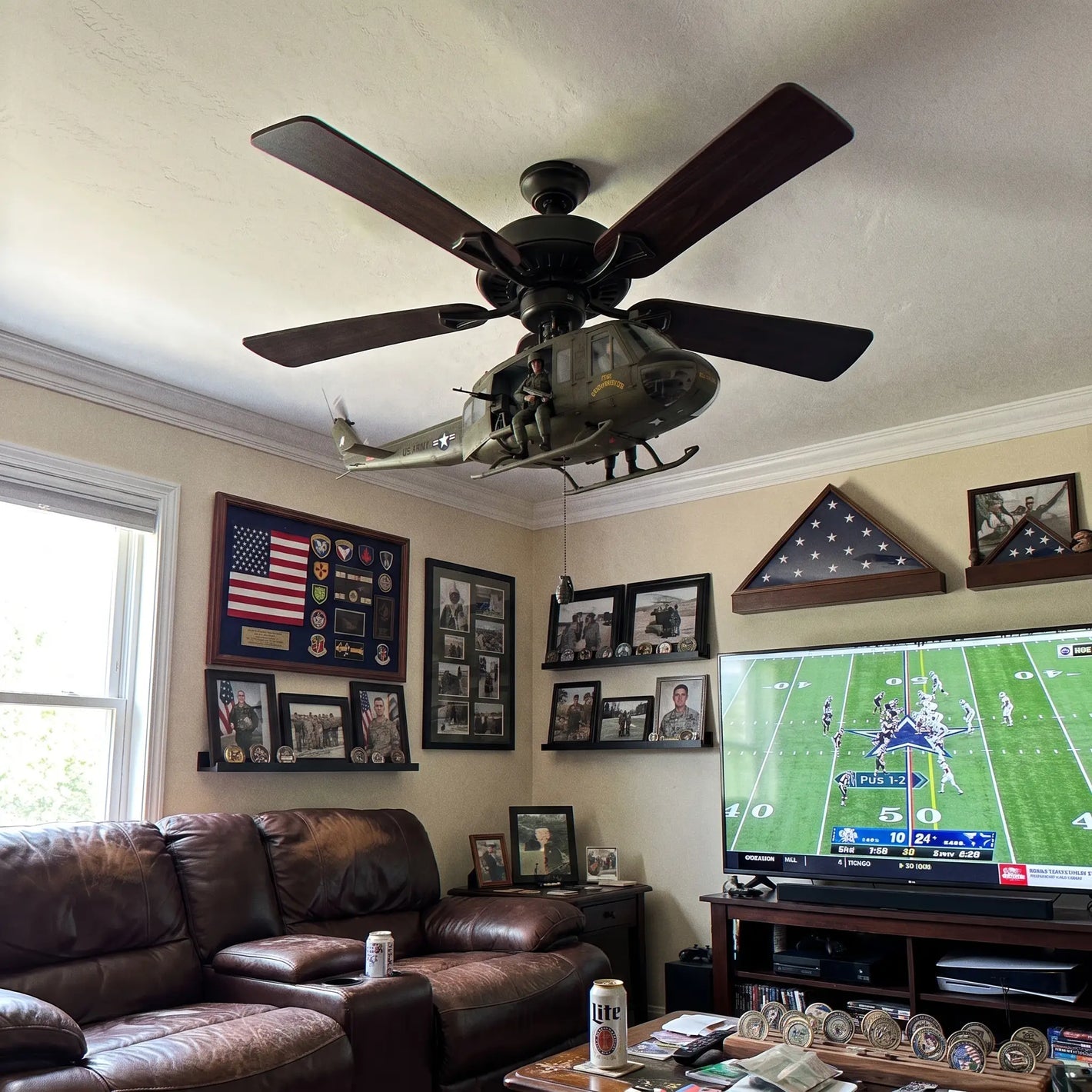 RotorStrike ceiling Fan Helicopter Attachment