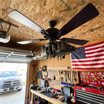 RotorStrike ceiling Fan Helicopter Attachment